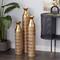 Set of 3 Gold Metal Glam Vase 35&#x22;, 30&#x22;, 25&#x22;